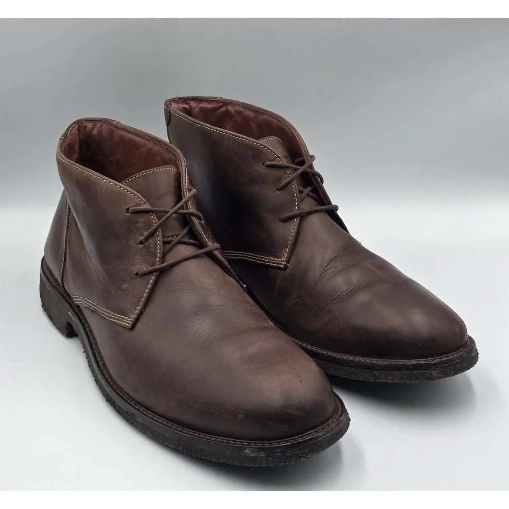 Johnston & Murphy Copeland Chukka Boots Mens 10.5M 25-1870 Brown Leather